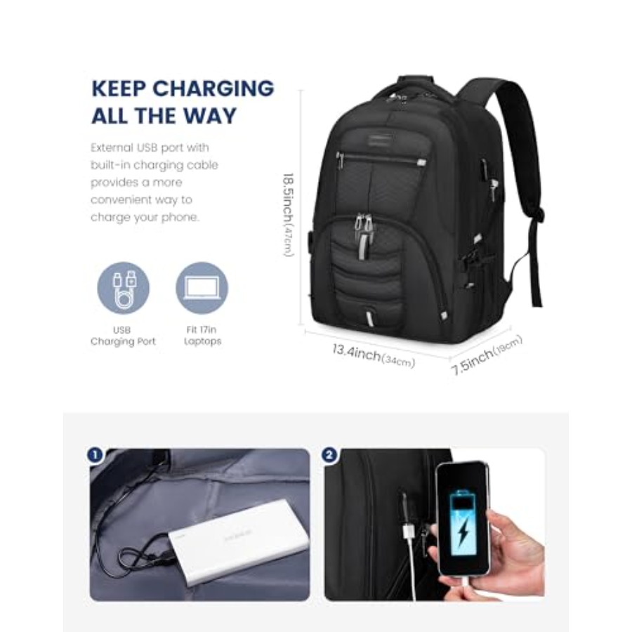 Travel Laptop Backpack Waterpr - Travel Backpack Anti Theft recensie en prijs
