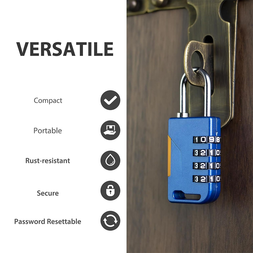 4 Digit Combination Padlock wi - Travel Backpack Anti Theft recensie en prijs