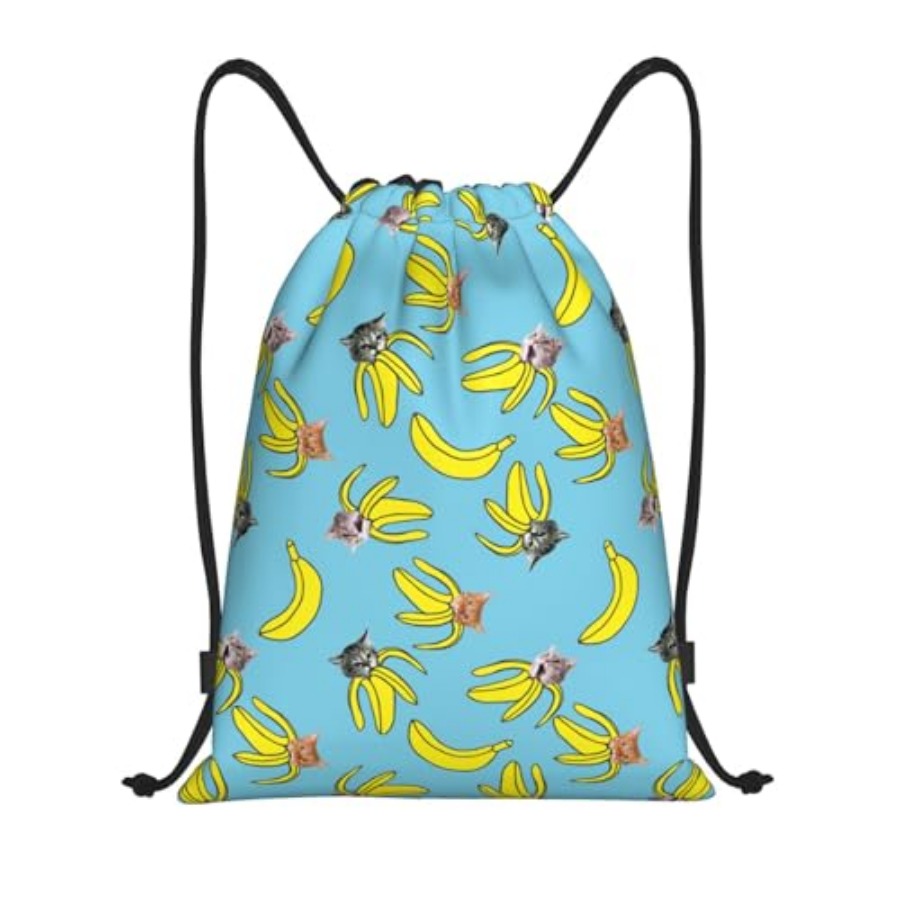 Funny Cat Banana Bananas Draws - Drawstring Gym Bag recensie en prijs