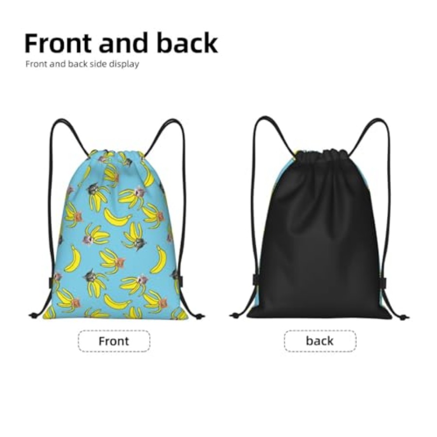 Funny Cat Banana Bananas Draws - Drawstring Gym Bag recensie en prijs